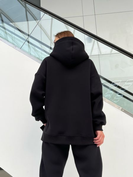 A warm tracksuit with a hoodie and joggers