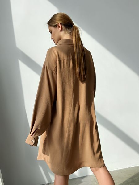 Жіноча сукня-сорочка з жатої тканини в яскравих кольорах 31833100 фото