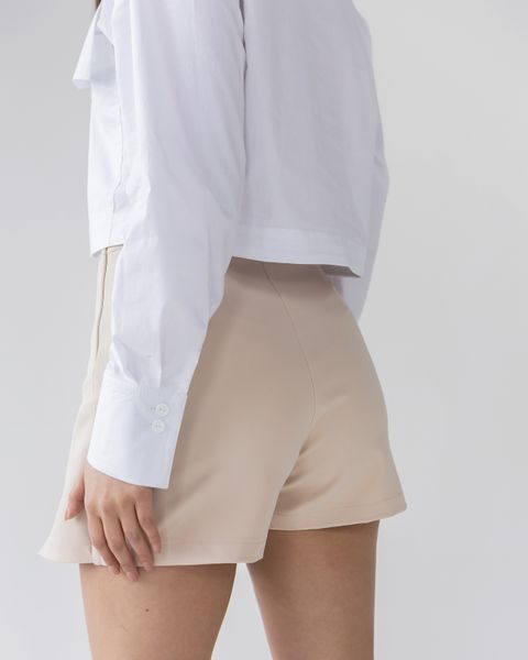 Спідниця-шорти з костюмної тканини довжини міні на блискавці 32490701 фото