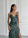 Легка шовкова сукня довжини міді з розрізом, розмір XS 32294601 фото 1