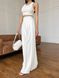 Женские брюки палаццо с высокой посадкой, цвет белый, размер XS-S 32320105 фото 3