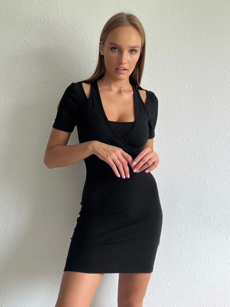 Трикотажна сукня довжини міні,розмір XS 31970201 фото