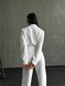 Жіночий спортивний костюм з джогерами трьохнитка петля білий розмір xs-s 32270105 фото 5