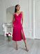 Легка шовкова сукня довжини міді з розрізом, розмір XS 32292701 фото 2