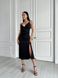 Легка шовкова сукня довжини міді з розрізом, розмір XS 32290201 фото 1