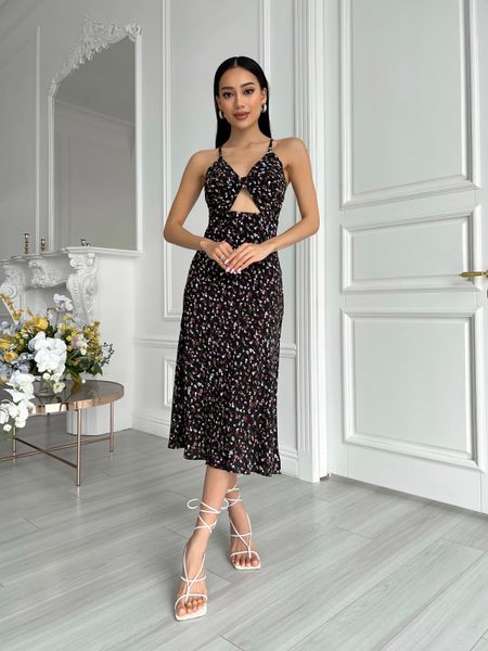 Жіноча літня сукня Венеція з натуральної тканини довжини міді з відкритою спиною. 31872301 фото