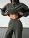Жіночий спортивний костюм трьохнитка петля хакі розмір xs-s 32260605 фото 3
