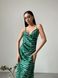 Легка шовкова сукня довжини міді з розрізом, розмір XS 32294901 фото 5