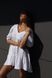 Жіноча сукня з натуральної тканини довжини міні з коротким рукавом на резинці. 32010106 фото