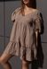 Жіноча сукня з натуральної тканини довжини міні з коротким рукавом на резинці. 32010905 фото 6