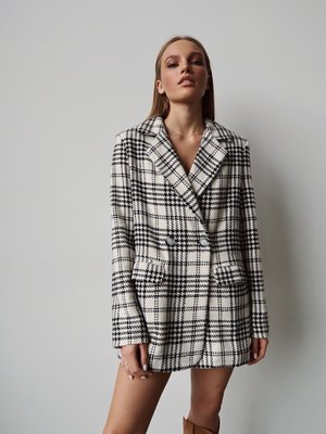 Теплый осенний женский жакет-пальто оверсайз. 32151906 фото