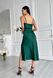 Легка шовкова сукня довжини міді з розрізом, розмір XS 32295001 фото 4