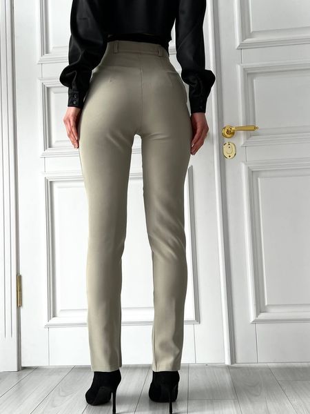 Жіночі брюки з розрізами та вискою посадкою, розмір XS 31170401 фото