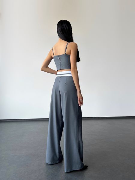 Клаcический женский брючный костюм брюки с топом, размер XS 32280301 фото