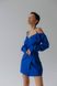 Жіноча сукня кольору електрик на запах з відкритими плечами довжнина міні. 32111101 фото 4