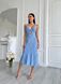 Жіноча літня сукня Венеція з натуральної тканини довжини міді з відкритою спиною. 31875101 фото 5