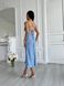 Жіноча літня сукня Венеція з натуральної тканини довжини міді з відкритою спиною. 31875101 фото 3