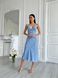 Жіноча літня сукня Венеція з натуральної тканини довжини міді з відкритою спиною. 31875101 фото 2