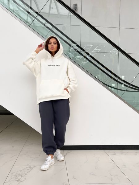 A warm tracksuit with a hoodie and joggers