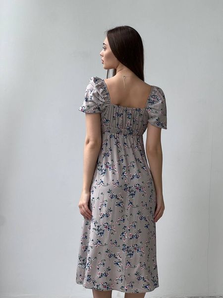 Легка літня сукня довжини міді в квітковий принт, розмір S 31631202 фото